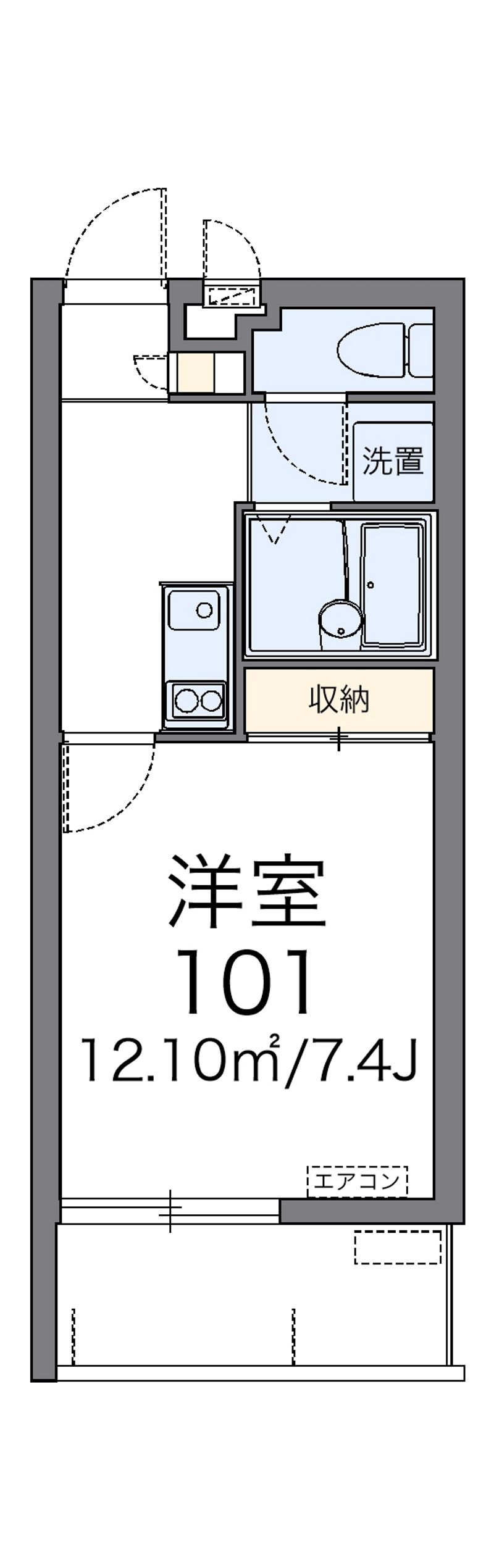 レオネクスト稲嶺 間取図