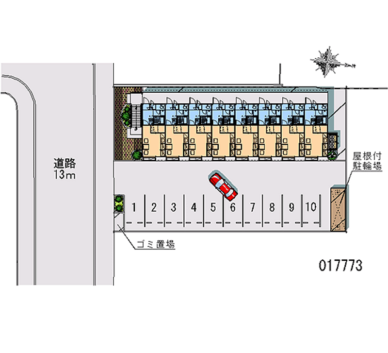 レオパレスなぎさ公園前 月極駐車場