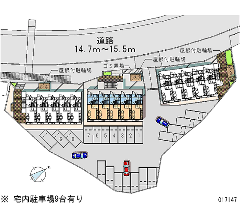 レオパレスいちごＢ 月極駐車場