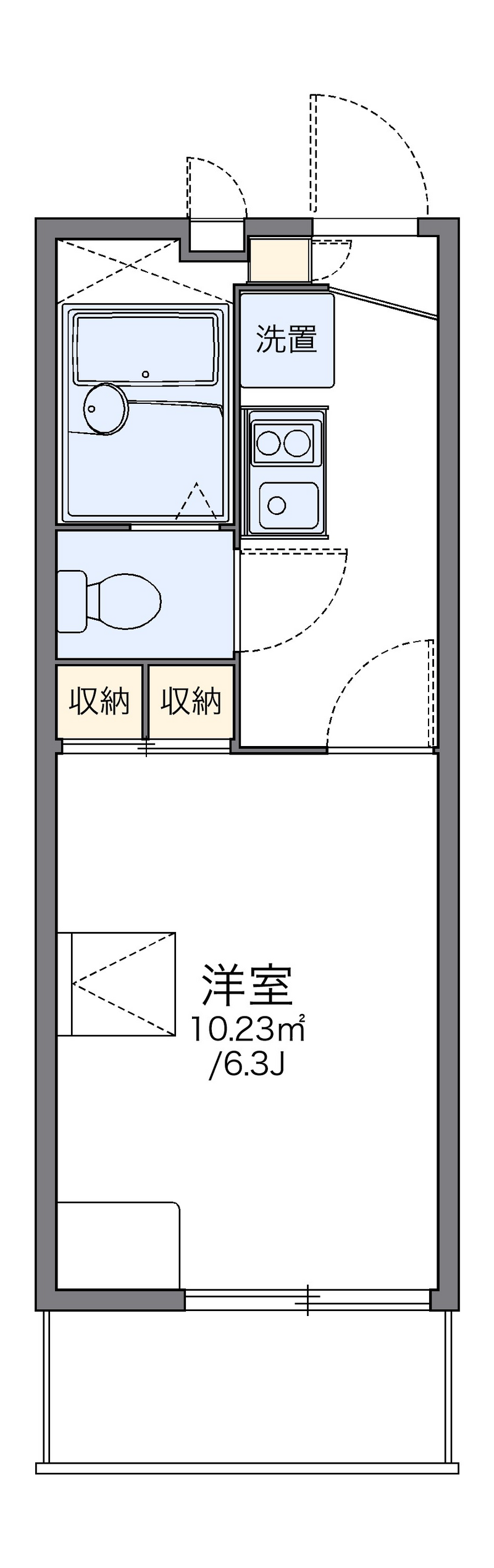 レオパレスヴァーグ浪芳庵 間取り