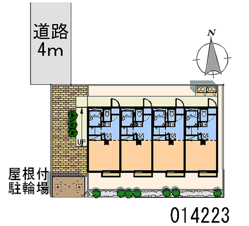 レオパレス田島 区画図