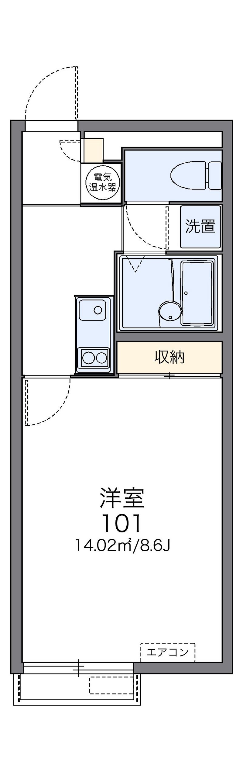 レオネクスト市三宅 間取図