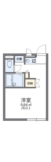 レオパレスオープリーコート 間取り図