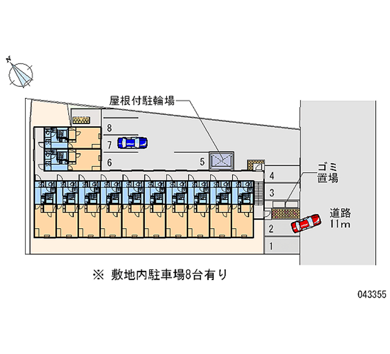 43355 bãi đậu xe hàng tháng