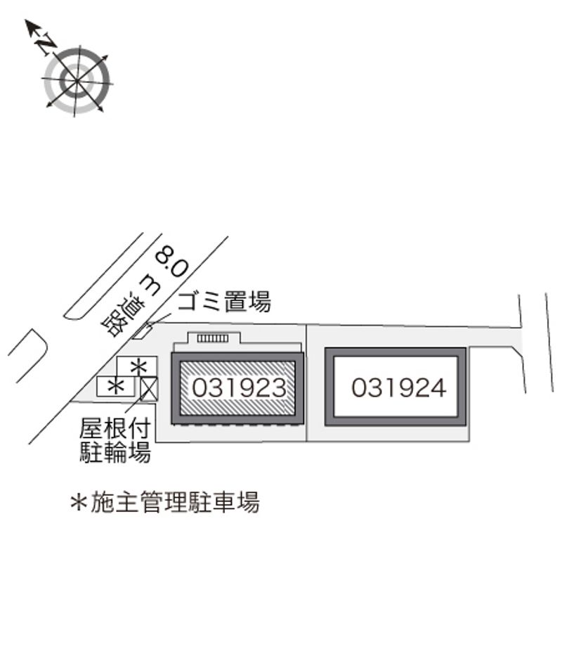 レオパレスやすらぎ 配置図