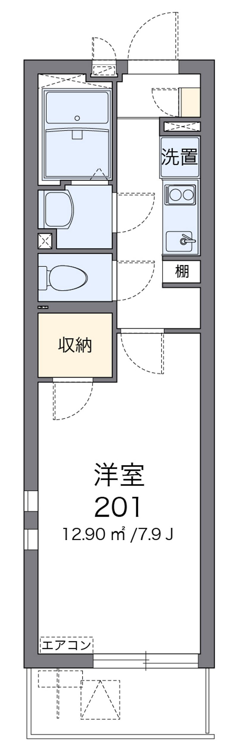 クレイノ蓬莱 間取図