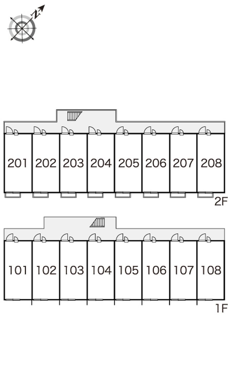 レオパレスリーデレポルタ 間取配置図