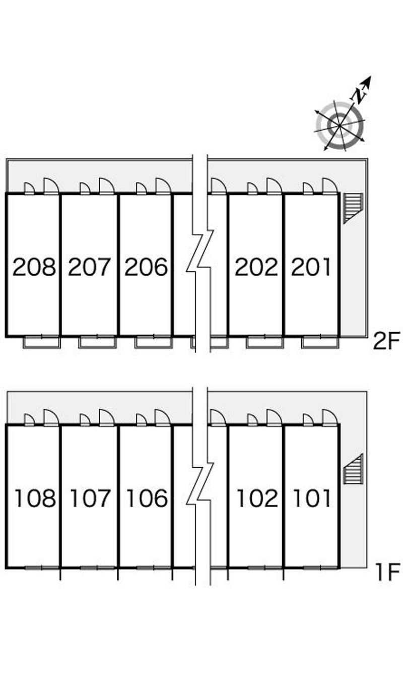 レオパレスベルピーノ 間取配置図
