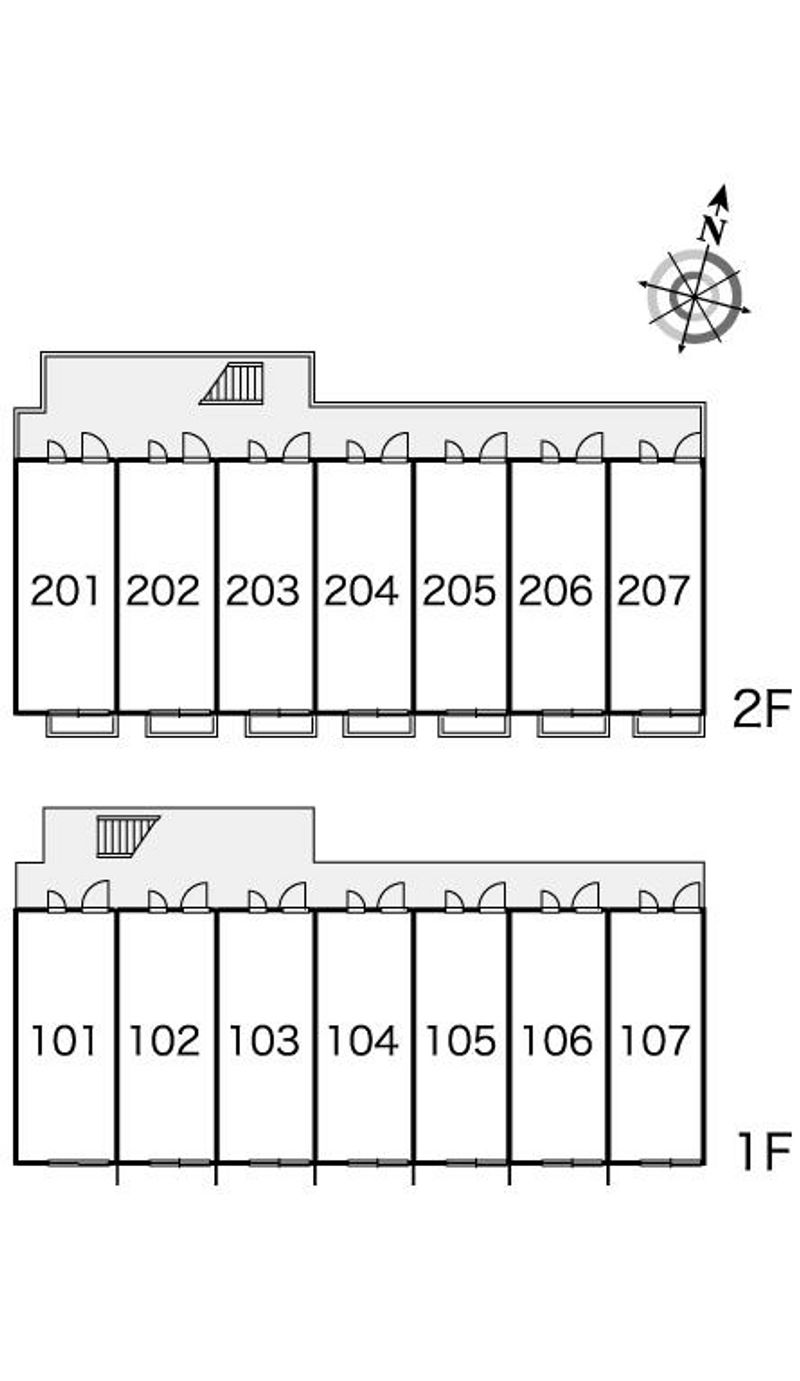 レオパレスサンミッシェル 間取り配置図