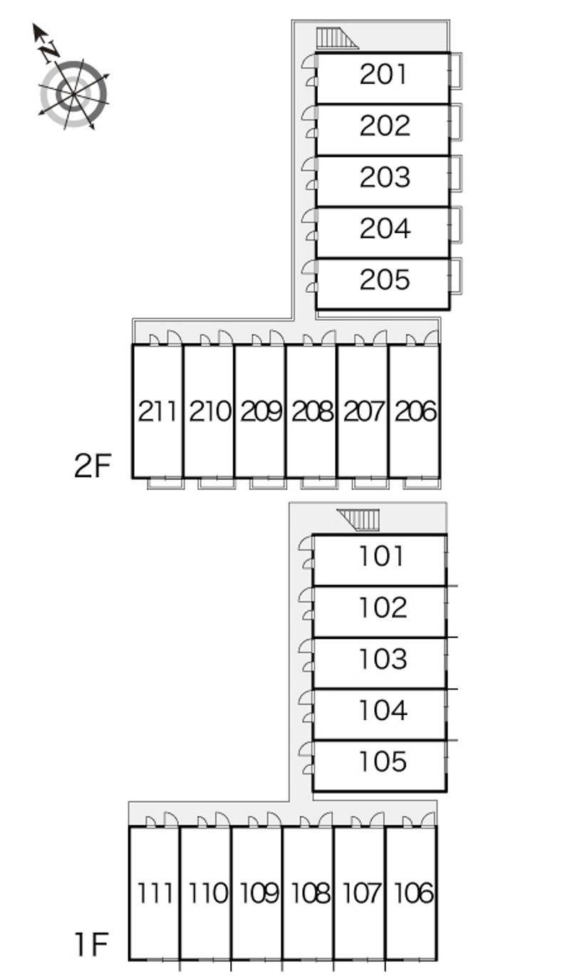 レオパレスビエント 間取り配置図