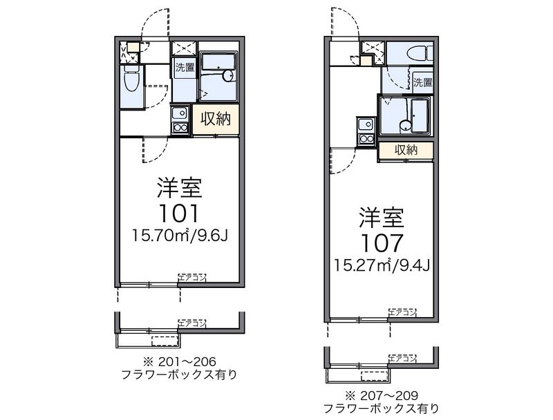 レオパレスポアロ 間取図