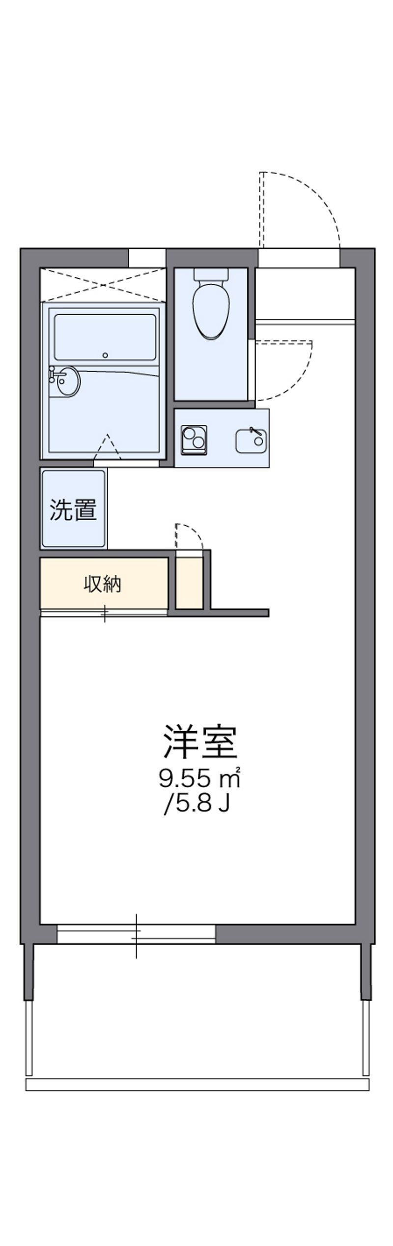レオパレス住吉弐番館 間取図