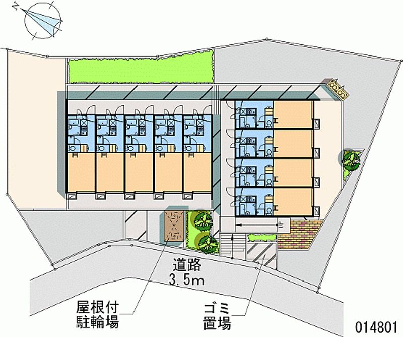 レオパレスフォンテーヌⅣ 区画図