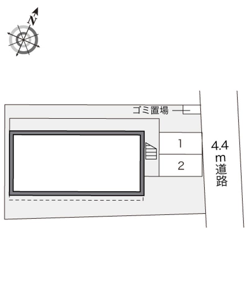 レオパレスヨコマチ 配置図
