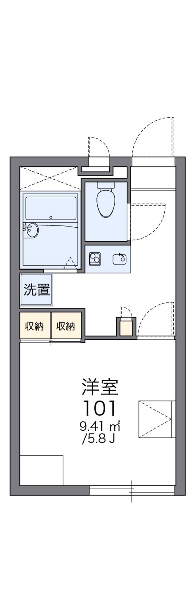 レオパレス輝 間取図