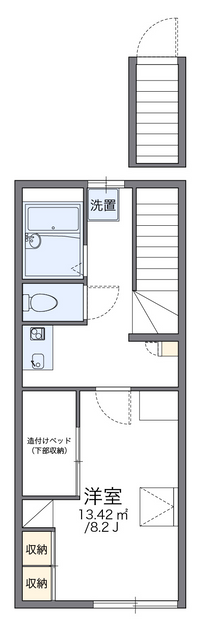 レオパレス桃李 間取り図