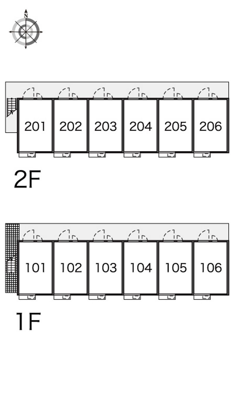 レオパレスフェアリーテールⅠ 間取配置図