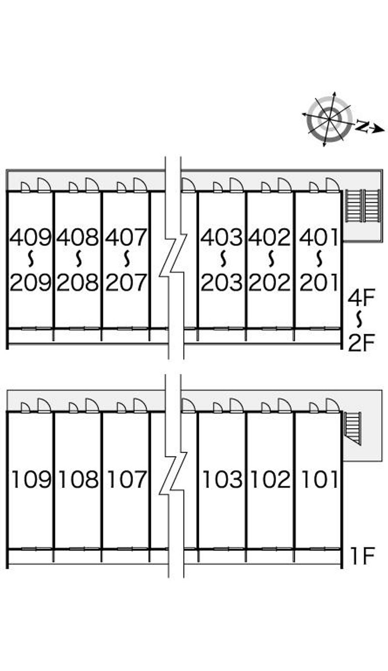 レオパレスインパクトⅠ 間取り配置図