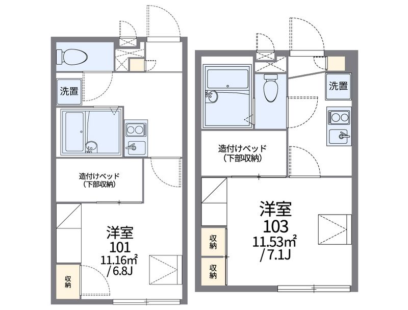 レオパレス泉 間取図