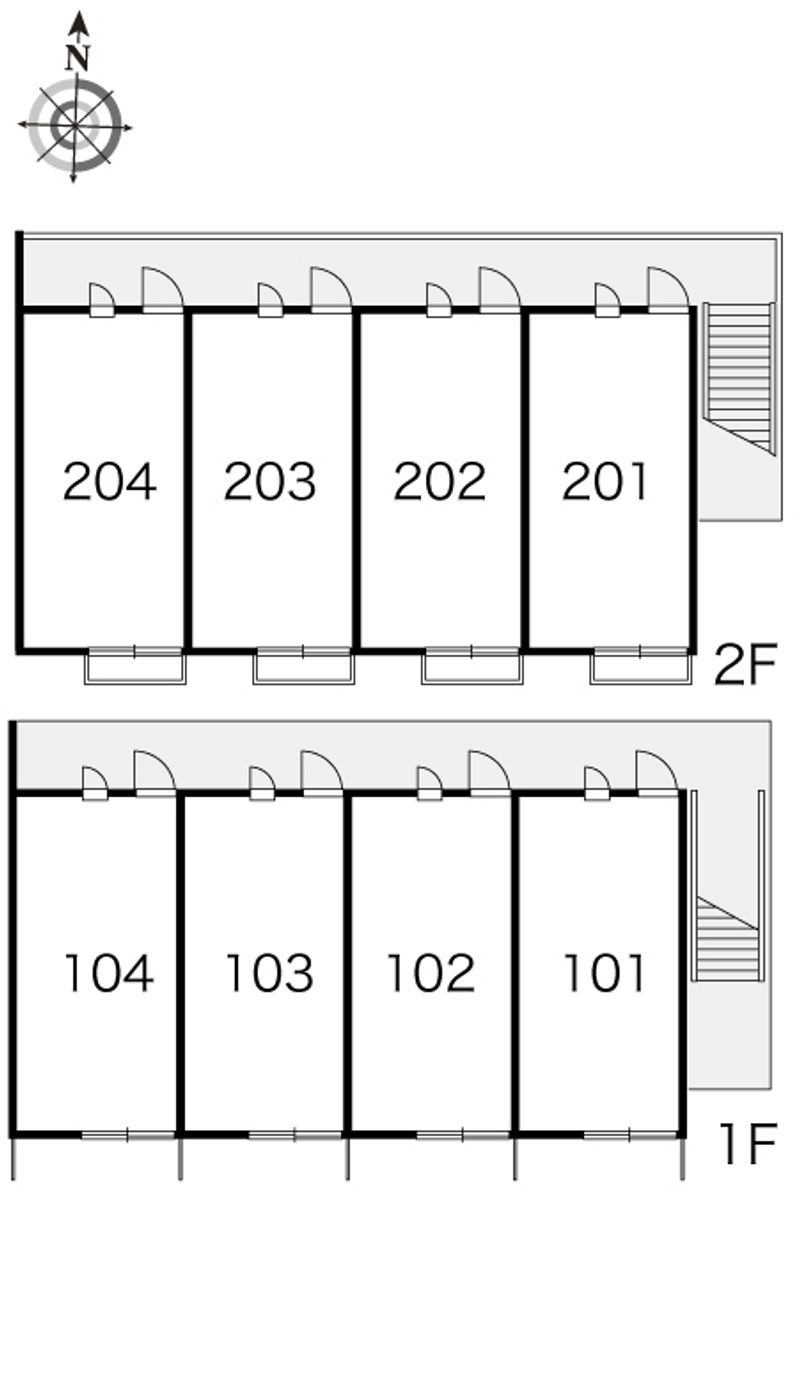 レオパレスシャルマン開成 間取り配置図