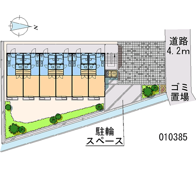 レオパレスＲＡＦＦＩＮＡＴＯＩ 区画図