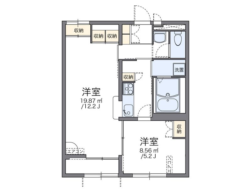 レオパレス恵 間取図