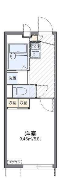 レオパレスグルーテンＣ 間取り図