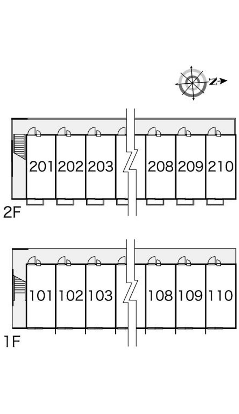 レオパレスルーチェ 間取配置図