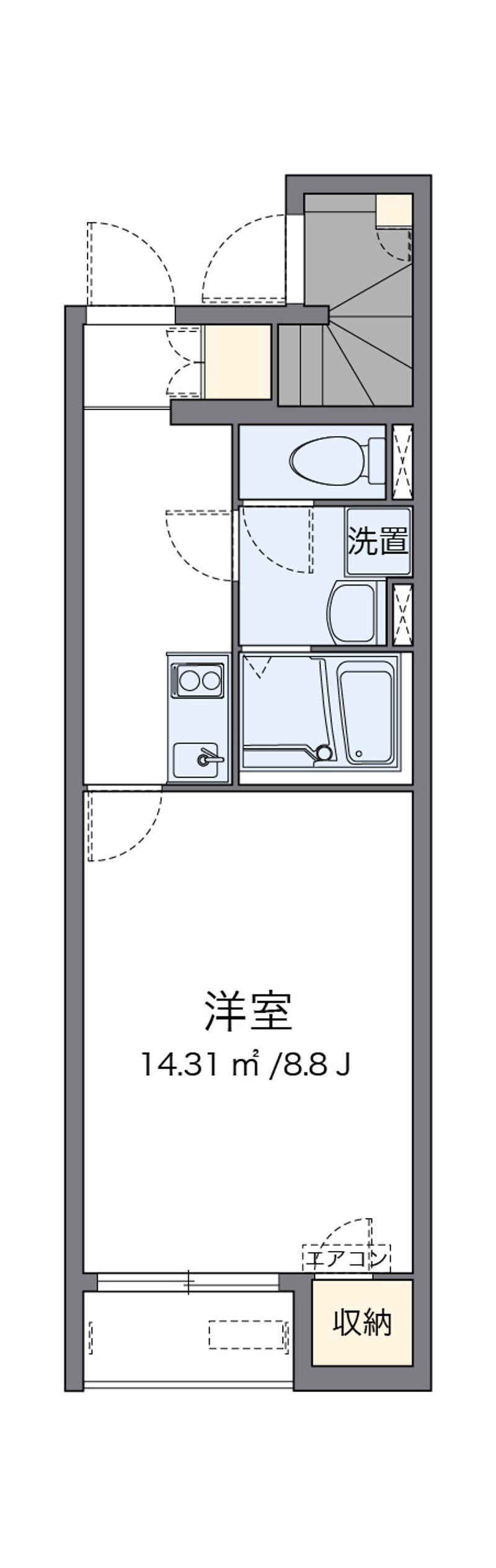 クレイノプルメリア２３ 間取図