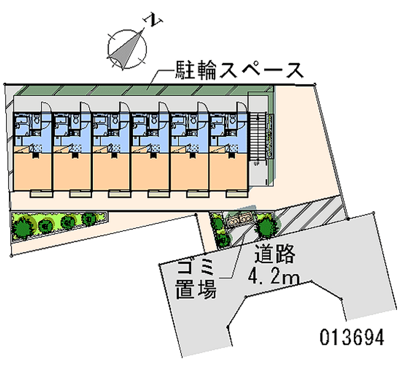 レオパレスフォレスト 月極駐車場