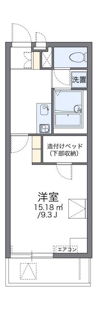 レオパレスエヌリバー 間取り図