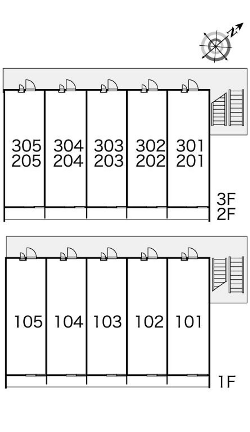レオパレスグランノーブル 間取配置図