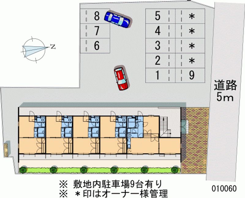 レオパレスクレベール 月極駐車場