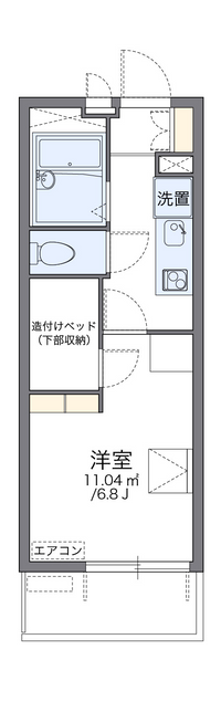 レオパレス千葉中央都町 間取り図