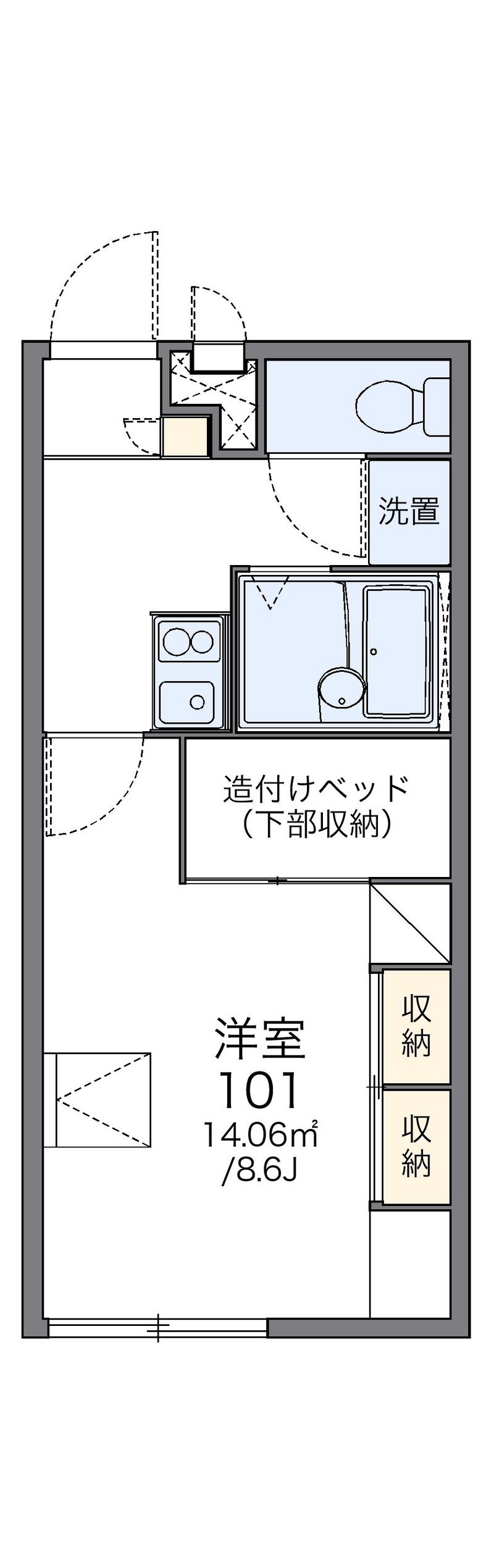 レオパレスＦＵＫＩＡＧＥ 間取図