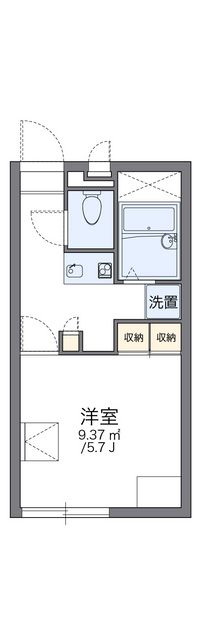 レオパレスダイガ 間取り図