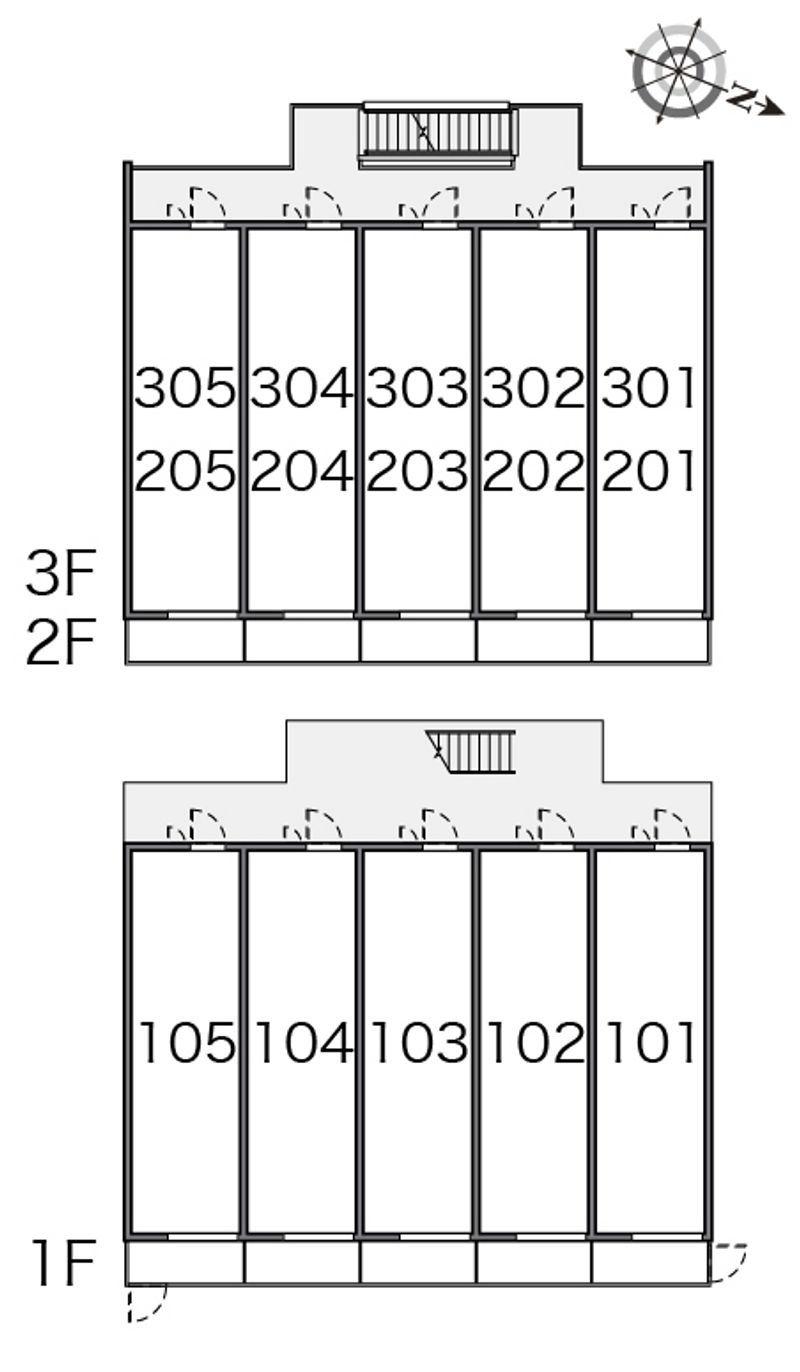 クレイノアンサンク 間取配置図