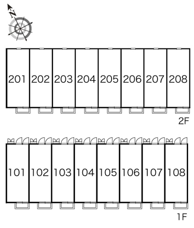 レオパレス富光 間取り配置図