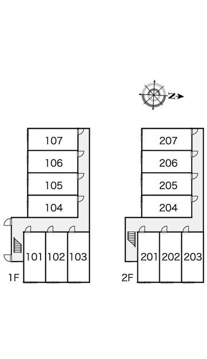 レオパレスマンデルブロ 間取配置図