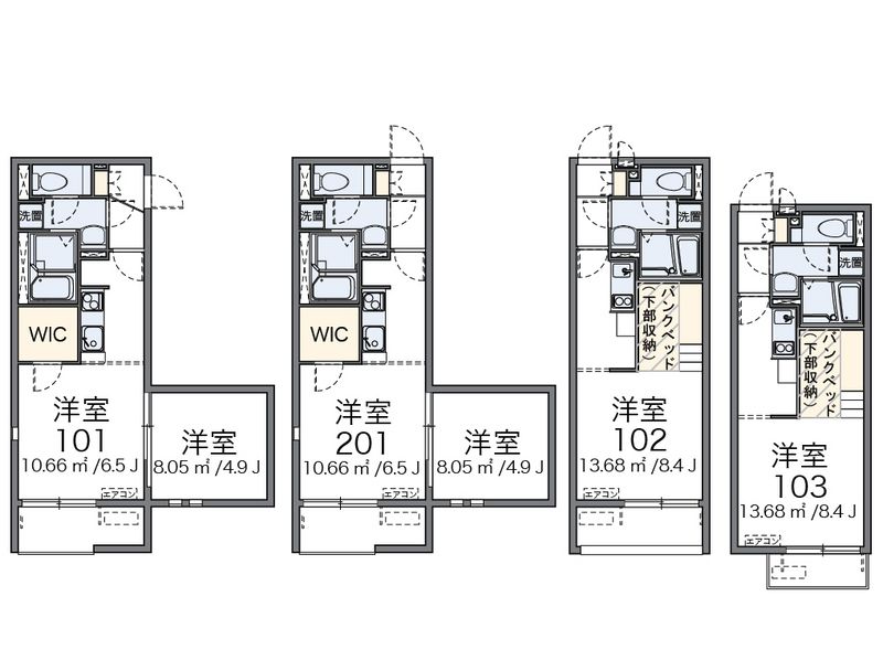 レオネクストポムールⅣ 間取図