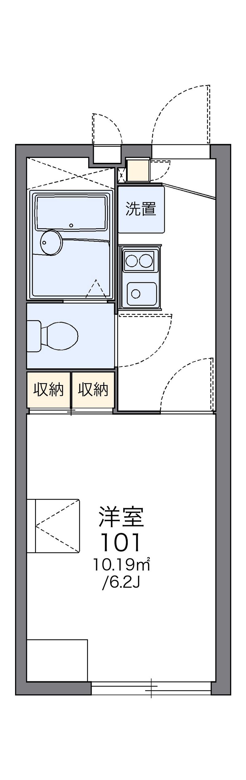 レオパレスＨ＆ＫⅡ 間取図
