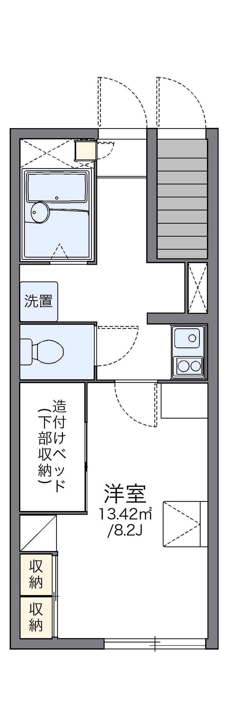 レオパレス豊 間取図
