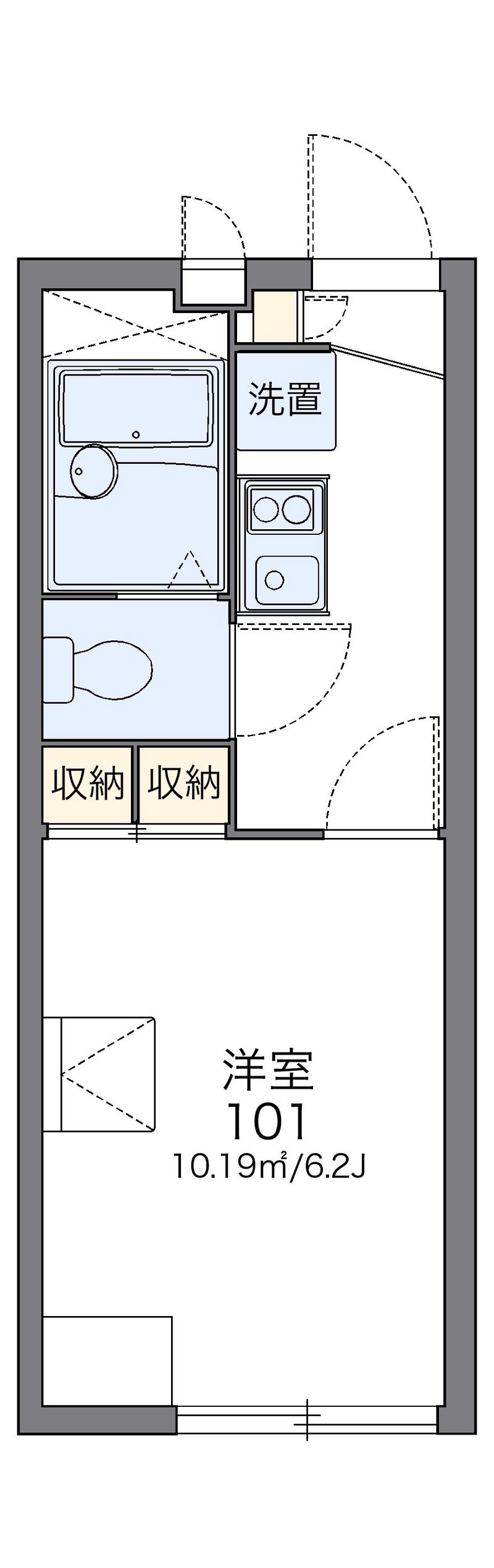 レオパレスバリオヴェルデ 間取図