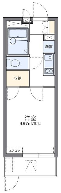 レオパレス西中洲 間取り図