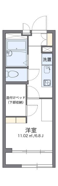 レオパレスコンフォート 間取り図