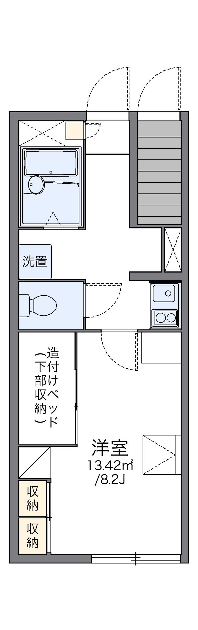 レオパレスさくら 間取図