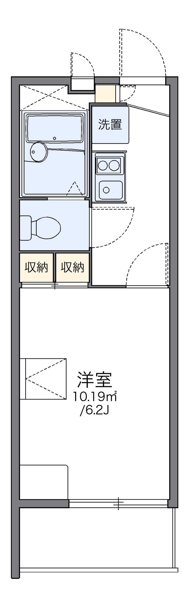 レオパレスハピネス 間取り