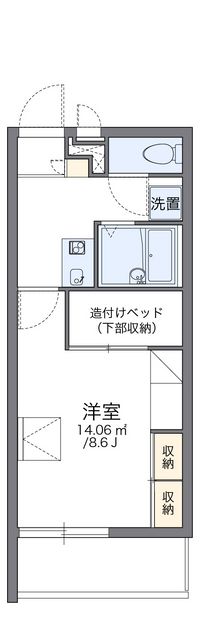 レオパレス北新 間取り図