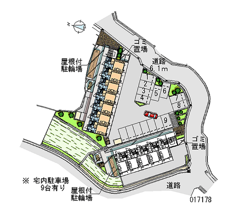 レオパレス多田４ 区画図