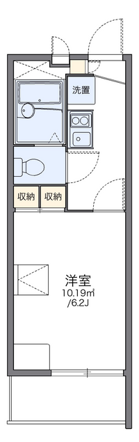 レオパレスサンコート寒川 間取り図